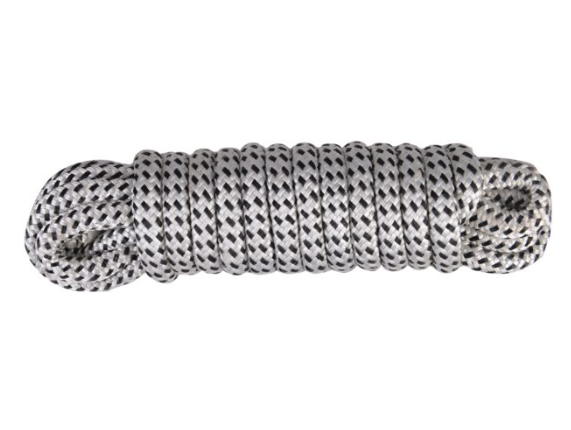 TALAMEX Vyväzovacie lano s okom - 12 mm x 10m, biele